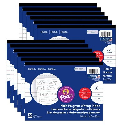 12pk Grades PreK-K Multi-Program Writing Tablet - Pacon