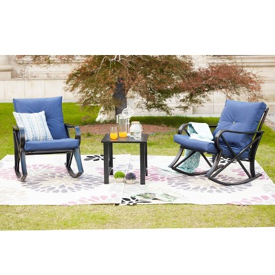 3pc Rocking Chair Patio Seating Set - Patio Festival
