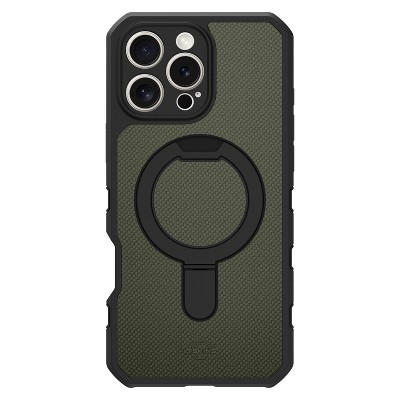 Itskins - Force_r Nylon Magsafe Case For Apple Iphone 16 Pro - Olive Green And Black