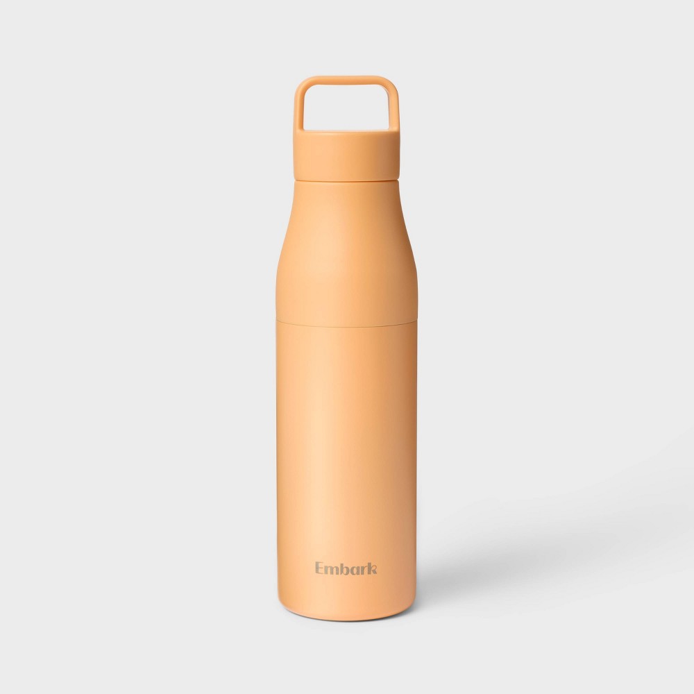 Photos - Glass 24oz Stainless Steel Water Bottle - Orange - Embark™