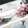 2pc Japanese Painting Cherry Blossoms Gaming Mouse Pad Desk Mat Desk Pad Large Gaming Mousepad Office Keyboard Pad Computer Mouse - 2 of 4
