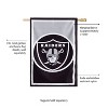 Evergreen Flag, DS New Burlap, Reg, Las Vegas Raiders - 3 of 4