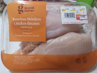 Conventional Chicken Breast Small Pack - Price Per Lb - Good & Gather ...