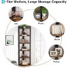 Tribesigns 6-Tier Corner Bookshelf, 70.86" Tall Book Shelving Unit Storage Rack - 4 of 4