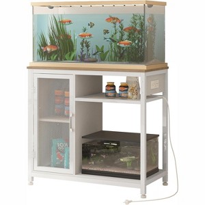 40 Gallon Fish Tank Stand, Aquarium Stand With Power Outlets, Cabinet for Fish Tank Accessories Storage, Heavy Duty Breeder Tank Suitable - 1 of 4
