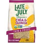 Late July Snacks Thin and Crispy Organic Tortilla Chips with Chia and Quinoa - 10.1oz