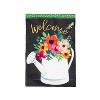 Watering Can Welcome Burlap Garden Flag - 2 of 4
