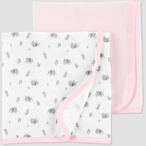 Baby Blanket Set Just One You Made By Carter S White Pink Target