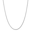 Black Bow Jewelry 1.8mm, 14k White Gold, Diamond Cut Solid Rope Chain Necklace - 3 of 4