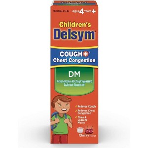 Delsym Liq Children Cough+Chest Cong Dm, Cherry, 4 Oz - 1 of 4