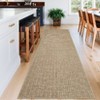 Modern Rainbow Easy Jute Area Rugs, Washable Natural Contemporary Indoor Outdoor Carpet for Living Room Farmhouse Patio Backyard RV - 4 of 4