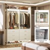 Aheaplus 24'' Freestanding Closet Organizer System with Hanging Rods and Drawers - 2 of 4