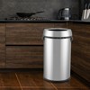 Garvee 65 L / 17 Gal Open Top Trash Can Commercial Grade Heavy Duty Brushed Stainless Steel for Outdoor | Kitchen Waste Bins Home House Family - 2 of 4