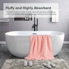 Pink Microfiber Bath Towels, 27x54 Inches, 4 - Pack, Ultra - Soft, Highly Absorbent, Lightweight, Quick - Drying. - 4 of 4