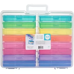 We R Craft & Photo Translucent Plastic Storage-15"X12"X5", W/16 Mini Cases