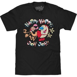 Tee Luv Ren and Stimpy Happy Happy Joy Joy T-Shirt - 1 of 4