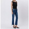 Women's High Rise Crop Raw Hem Bootcut Jeans - LOVERVET - 2 of 3