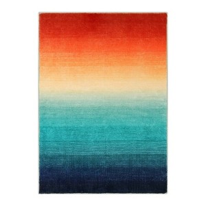 Lahome Abstract Ombre Plush Area Rug – Soft Gradient Accent with Non-Slip Backing - 1 of 4