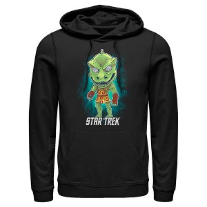 Men's Star Trek: The Original Series Cartoon Gorn Alien Pull Over Hoodie - 1 of 4