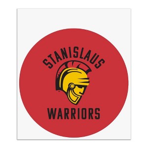 California State University Stanislaus Warriors Logo Automotive Car Window Locker Circle Bumper Sticker - 1 of 4