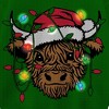 Men's Highland Cow Light Up Sweater - Green - 3 of 3