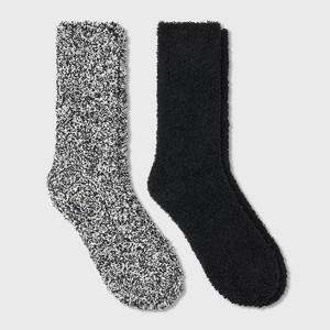 Women's Marled 2pk Cozy Crew Socks - Auden™ 4-10 - 1 of 3