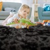 Acekool Ultra Soft Shaggy Rug, Non-Slip Plush Indoor Carpet, Tie-Dye & Solid Colors for Living Room, Bedroom – Multiple Sizes - 4 of 4