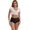 INSPIRE CHIC Women's High-Waisted Tummy Control Butt Lifting Postpartum Briefs 5 Packs - 4 of 4