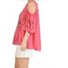 Women's Floral Embroidered Peasant Top - umgee - 2 of 4