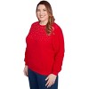 Alfred Dunner Women's Embellished Neckline Anti-Pill Sweater - 3 of 4
