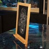 Emma and Oliver Rustic Vintage Tabletop or Wall Hanging Chalkboard with Magnetic Surface and Folding Legs - 4 of 4