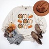 Simply Sage Market Women's Graphic Sweatshirt Turkey Pumpkin Pie Grid - 2 of 2