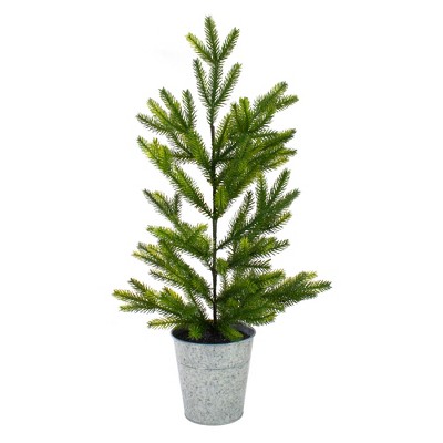 Northlight 2' Potted Pine Medium Artificial Christmas Tree – Unlit