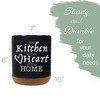 Elanze Designs Heart Of Home Black X-Large Cork Bottom, Kitchen Counter, Ceramic Stoneware, Coffee, Tea and Hot Chocolate, Machine Brewing, K Capsule - 2 of 4