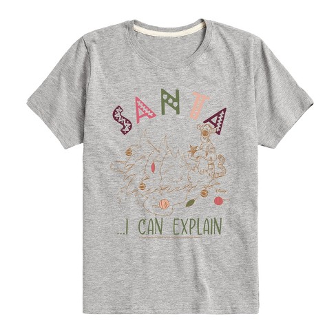 Boys' - Winnie the Pooh - Tigger Christmas - Santa I Can Explain Short Sleeve Graphic T-Shirt - image 1 of 4