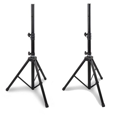 Pyle Pro Adjustable Extending Height Tripod Speaker Stand Holder Mount, 2-Pack