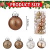 30 Pcs Christmas Ball Ornaments, 2.36 Inch/6 Cm Shatterproof Decorative Baubles, Christmas Tree Ball for Holiday Wedding Party Decoration - 3 of 4