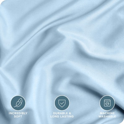 Light Blue Ultra-Soft Microfiber Twin/Twin XL Duvet Cover Set