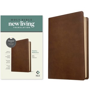 NLT Thinline Reference Bible, Filament Enabled Edition (Red Letter, Leatherlike, Rustic Brown) - (Leather Bound) - 1 of 1