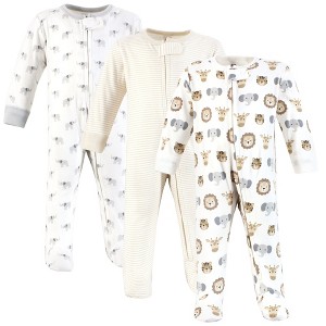 Hudson Baby Cotton Sleep and Play, Happy Little One Safari - 1 of 4