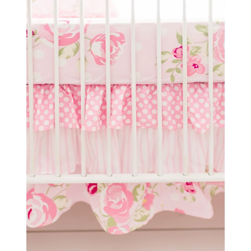 Crib Bedding Set My Baby Sam White Pink, 4 of 8