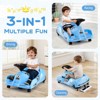 Costway 12V Ride on Toy Car Electric Go Kart with Cleaning Fun & Remote Control Pink/Rose red/Blue - 4 of 4