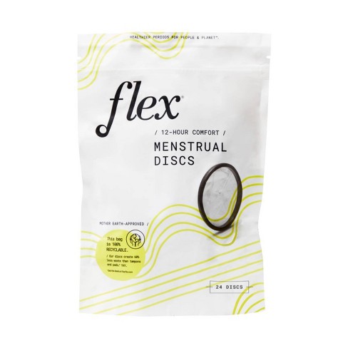 Flex Reusable Menstrual Cup Size 1 with 2 Free Flex Disposable Menstrual  Discs