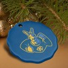 University of Missouri - Kansas City Primary Logo Porcelain Scalloped Holiday Christmas Tree Ornament - 4 of 4