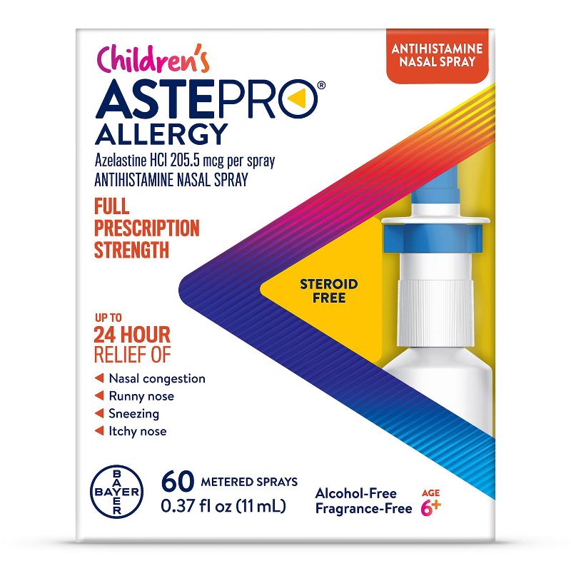 Astepro Allergy Azelastine Hydrochloride Steroid Free Antihistamine Nasal Spray, 1 of 9