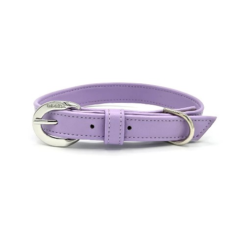 Lavender leather outlet dog collar