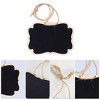 Unique Bargains Wood Mini Chalkboard Sign Tag with Hanging Rope Wedding Board Sign 10 Pcs - 3 of 4