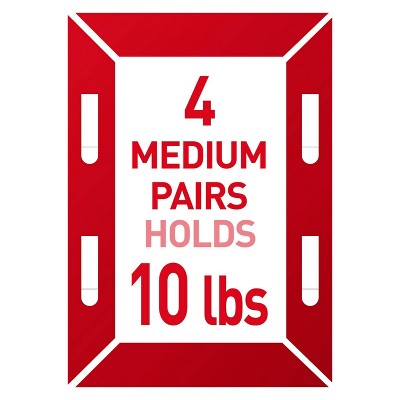 Medium White Damage-Free Picture Hanging Strips, 12 Pairs