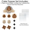 Big Dot of Happiness Oh Crap, You're Old - Poop Birthday Party Cake Decorating Kit - Happy Birthday Cake Topper Set - 11 Pieces - 3 of 4