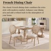 Sapphtopaz French Country Wooden Dining Chairs Set of 2, Side Accent Chairs Kitchen Chairs Barstools for Dining Room, Kitchen Island - 3 of 4